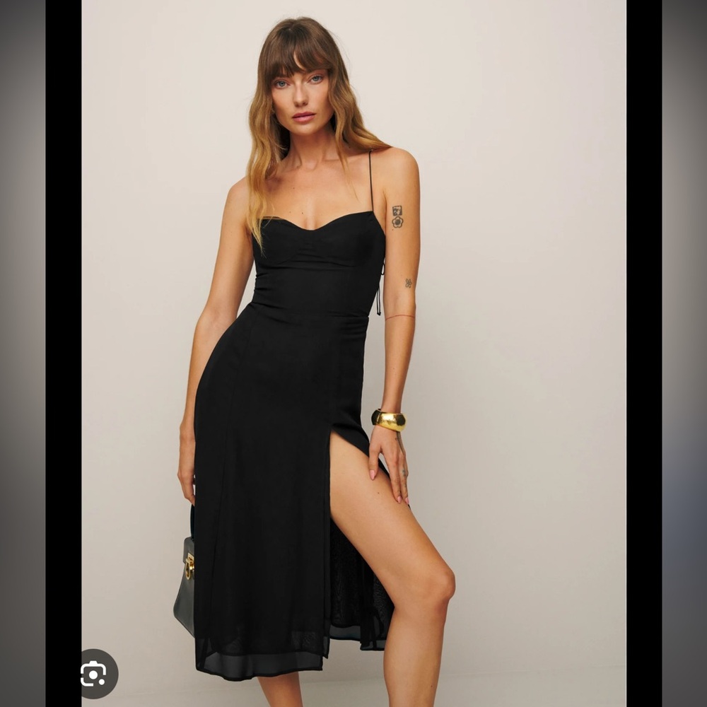 Reformation Juliette High slit dress